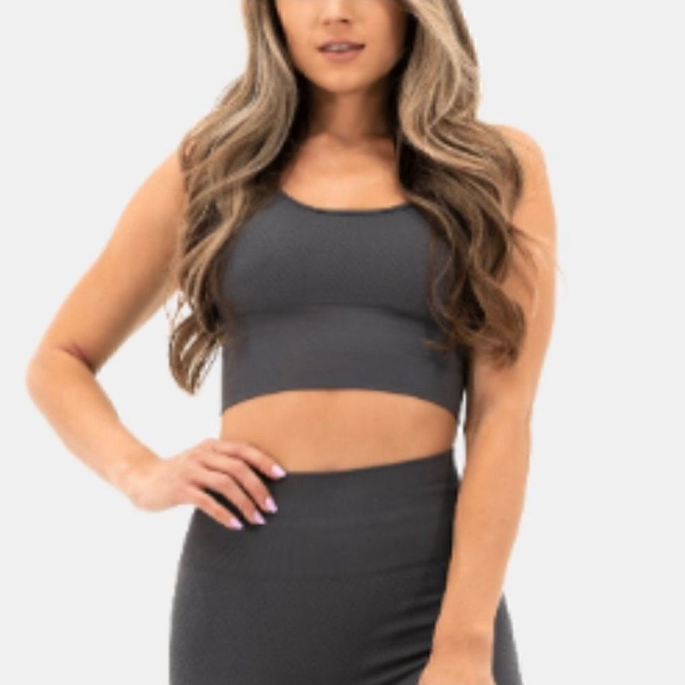 Balance Athletica Energy Top Sport Bra Longline Quartz Collection Small Graphite